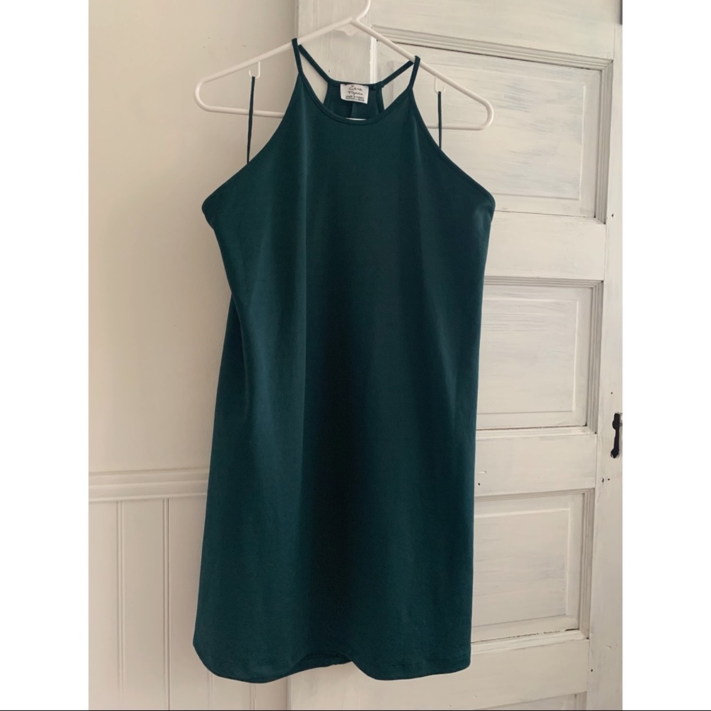 Zara high neck halter dress